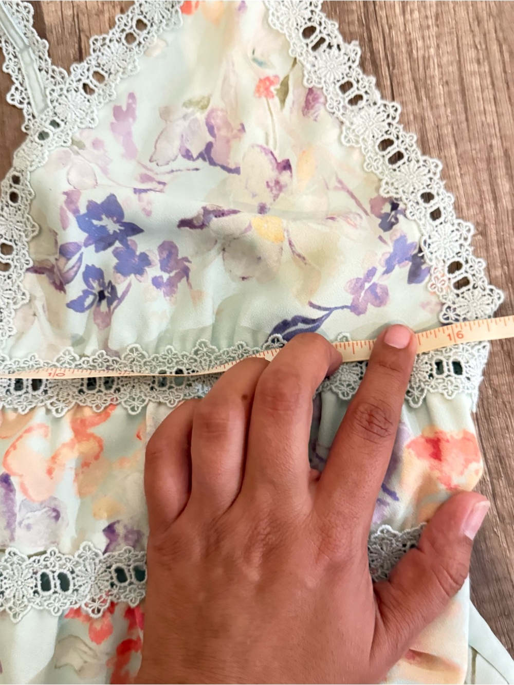 Alice + Olivia Karolina Crochet Floral Blue dress - Picture 16 of 16